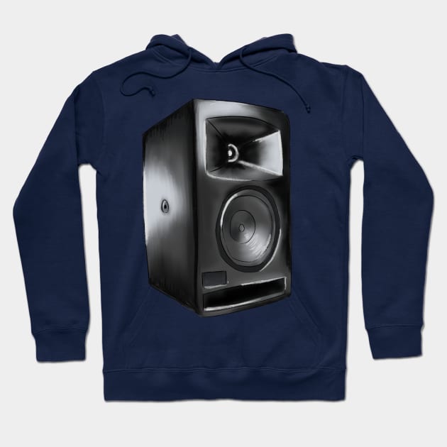 Speaker _ digital drawing Hoodie by GambarGrace